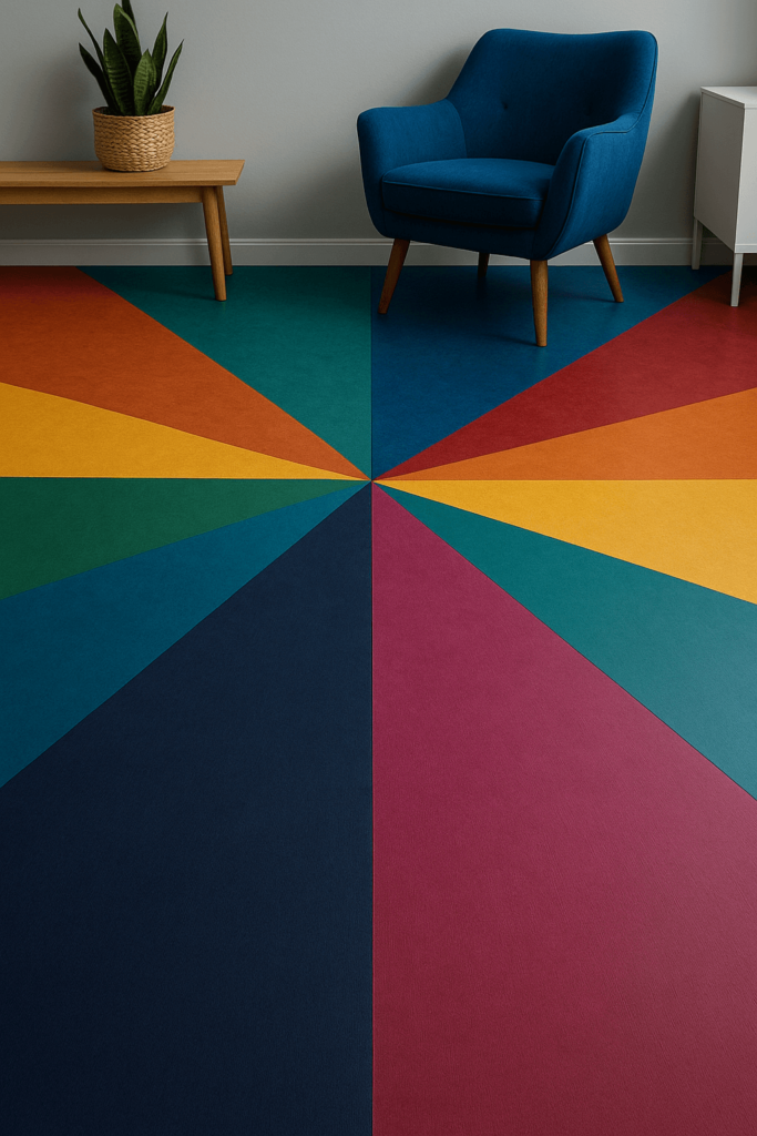 Bold Custom Colors Flooring