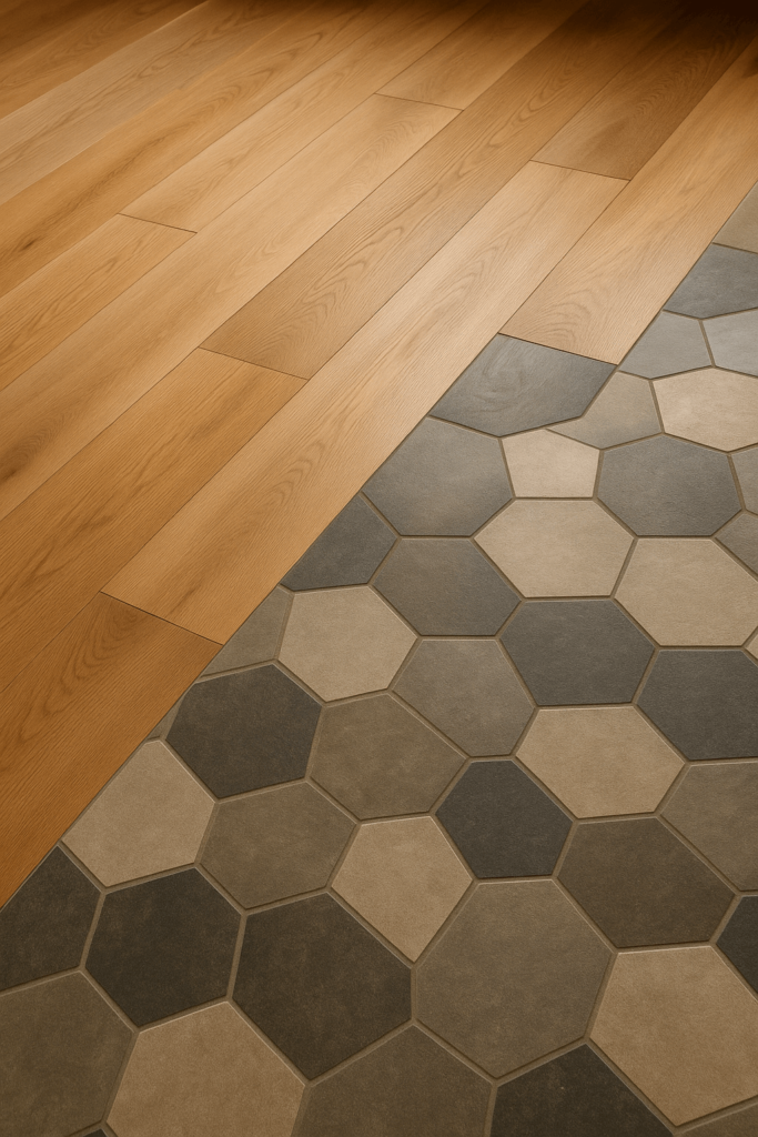 Mixed-Material Flooring